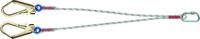 ldf11-15-10-53-53 Tractel 1.5m Safety Rope Lanyard Screw Karabiner Twin