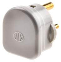 502-whi MK Electric UK Mains Plug, 2A White, Cable Mount Urea Formaldehyde