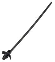 224-3190 RS PRO Cable Tie, 112mm x 2.5 mm, Black Nylon, Pk-100