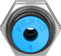 qss-4 Festo QSS Series Bulkhead Tube-to-Tube Adaptor, Push In 4 mm to Push In 4 mm, Tube-to-Tube Connection Style, 153157
