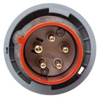 288 MENNEKES, AM-TOP IP67 Red Cable Mount 3P + N + E Industrial Power Plug, Rated At 16A, 400 V