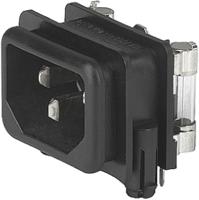 gsf1200231 Schurter C14 Right Angle Panel Mount IEC Connector Male, 10A, 250 V, Fuse Size 5 x 20mm