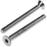822-9256 RS PRO Bright Zinc Plated Steel Hex Socket Countersunk Screw, DIN 7991, M6 x 60mm