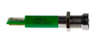 210-973 RS PRO Green Panel Mount Indicator, 12V dc, 8mm Mounting Hole Size, Solder Tab Termination