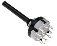 ck1029 Lorlin, 12 Position SPST Rotary Switch, 150 mA @ 250 V ac, Solder Tab