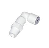 6509-06-10wp2 Legris LF6300 LIQUIfit Series Elbow Threaded Adaptor, R 1/8 Male to Push In 6 mm, Threaded-to-Tube Connection Style