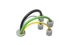 kel-dp-256 Icotek KEL Series Grey Elastomer Cable Gland Kit, 9.4mm max., IP54