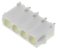 350792-1 TE Connectivity Universal MATE-N-LOK Series Straight Through Hole PCB Header, 4 Contact(s), 6.35 mm Pitch, 1 Row,
