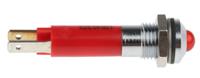 190403z3 CML Innovative Technologies Red Panel Mount Indicator, 24V, 8mm Mounting Hole Size, Solder Tab Termination, IP67