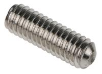 137-764 Plain Stainless Steel Hex Socket Set M4 x 12mm Grub Screw