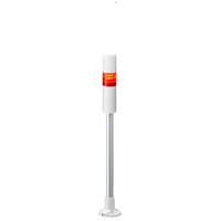 lr4-102pjbw-r Patlite LR4 Series Coloured Buzzer Signal Tower, 1 Lights, 24 V dc, Pole Mount