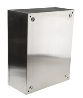 842-8346 RS PRO 304 Stainless Steel Wall Box, IP66, 500 mm x 400 mm x 200mm