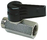 0491-07-17 Legris Nickel Plated Brass 2 Way, Ball Valve, Threaded, BSPP 3/8in, 12bar Operating Pressure