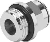 npqm-d-g12-q12-p10 Festo Straight Threaded Adaptor, G 1/2 Male to Push In 12 mm, Threaded-to-Tube Connection Style, 558672