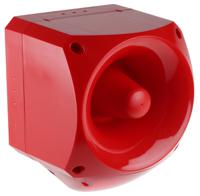 pnc-0029 Klaxon PNC Series Red Sounder Beacon, 10 → 60 V dc, IP66, Side Mount, 116dB at 1 Metre