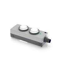 1242000010000 RAFI Momentary Contact Control Station Switch - DPST, 2 Cutouts, Transparent, IP65