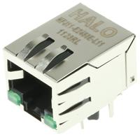 hfj11-e2450e-l11rl Halo Electronics FastJack Series Female RJ45 Connector 8 -Way