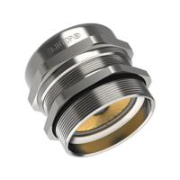 53112681 Lapp 5311 Series Silver Brass Cable Gland, M63 Thread, IP68, IP69