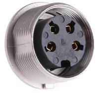 kgv-40 Lumberg, KGV 4 Pole M16 Din Socket, DIN EN 60529, 5A, 250 V ac IP40, Female, Panel Mount