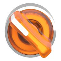 zb4bk1453 Schneider Electric Harmony XB4 Series 2 Position Selector Switch Head, 22mm Cutout, Orange Handle