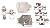 mhee-9-k MH Connectors MHEE Series Zinc D Sub Backshell, 9 Way, Strain Relief