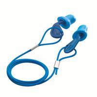2124011 uvex uvex xact-fit detect Series Blue Disposable Corded Ear Plugs, 26dB Rated, Metal Detectable, 50 Pairs
