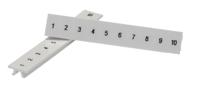 10510160001 Phoenix Contact, LGS:FORTL.ZAHLEN 1-10, ZB 6 Zack Marker Strip for use with Terminal Block Width 6.2 mm