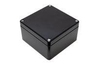 1590zgrp161bk Hammond 1590ZGRPBK Series Black Fibreglass Reinforced Polyester Enclosure, IP66, 160 x 160 x 90mm