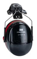 h540p3e-413-sv 3M PELTOR Optime III Ear Shells with Helmet Attachment, 33dB, Black, Red