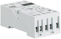 1svr405670r0000-cr-u2s ABB CR-U 2 Pin DIN Rail Relay Socket, for use with CR-U Interface Relay
