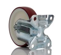 3478uar125p62-red Tente Fixed Castor Wheel, 400kg Capacity, 125mm Wheel