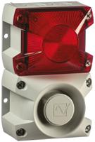 23311805055 Pfannenberg PA X 1-05 Series Red Sounder Beacon, 24 V dc, Base Mount, 100dB at 1 Metre