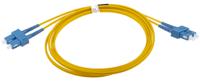 536-6866 RS PRO SC to SC Duplex Single Mode OS1 Fibre Optic Cable, 9/125μm, Yellow, 2m