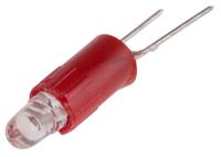 210-816 RS PRO Red LED Indicator Lamp, 24V ac/dc, Bi-Pin Base, 4.25mm Diameter, 85mcd