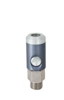 325-452 RS PRO Aluminium, Brass, Steel Female Pneumatic Quick Connect Coupling, 1/4 BSP Male Threaded