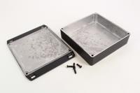 1590qflbk Hammond 1590 Series Die Cast Aluminium Enclosure, IP54, Flanged, 120 x 120 x 35mm