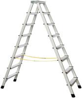41268 Zarges Aluminium 2 x 8 steps Step Ladder, 1.8m open length