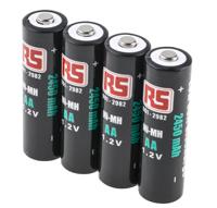 901-2982 RS PRO AA NiMH Rechargeable AA Batteries, 2.45Ah, 1.2V - Pack of 4