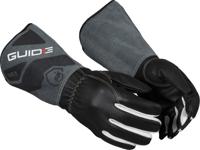 guide-1342-t11 GUIDE GLOVES Grey, White Goat Grain Leather, Polyester, Cowsplit Leather, Para Aramid, Fibreglass Work Gloves Heat