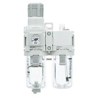 ac40a-f06g-d SMC G 3/4 FRL Assembly, None Drain, 5μm Filtration Size