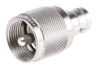 j01008a0801 Telegartner Straight RF Adapter BNC Socket to UHF Plug