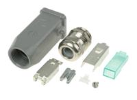 09451151520 Harting Han 3A RJ45 Series Male RJ45 Connector, Cable Mount, Cat6a, UTP Shield