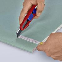 90-10-165-bk Knipex Knife with Cutter Blade Blade, Retractable, 18mm Blade Length