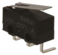 d2f-01fl-a Omron Hinge Lever Micro Switch, Right Angle PCB Terminal, 100 mA @ 30 V dc, SPDT, IP40