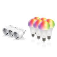 sh-kit03 Deltaco 9 W E27 Smart Bulb Smart Bulb, RGB, White