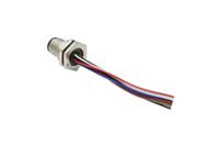 m12a-04pmmc-sf8b15 Amphenol Industrial Male 4 way M12 to Unterminated Connector Cable, 150 mm