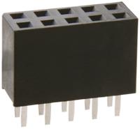 m20-7830546 HARWIN Straight Through Hole Mount PCB Socket, 10-Contact, 2-Row, 2.54mm Pitch, Solder Termination