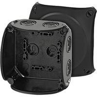 kf-0400-b HENSEL KF Series Black Polycarbonate Junction Box, IP66, IP67, IP69, 70 x 104 x104mm