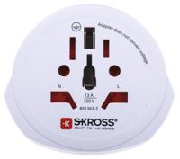 824-6080 SKROSS Australia, China, Italy, Japan, Switzerland, UK, USA to Europe Travel Adapter, Rated At 13A