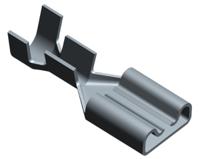 1742198-1 TE Connectivity FASTON .250 Grey Uninsulated Female Spade Connector, Receptacle, 6.35 x 0.81mm Tab Size, 0.8mm² to 2mm²
